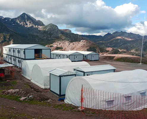 Campamento modular proyecto Romina